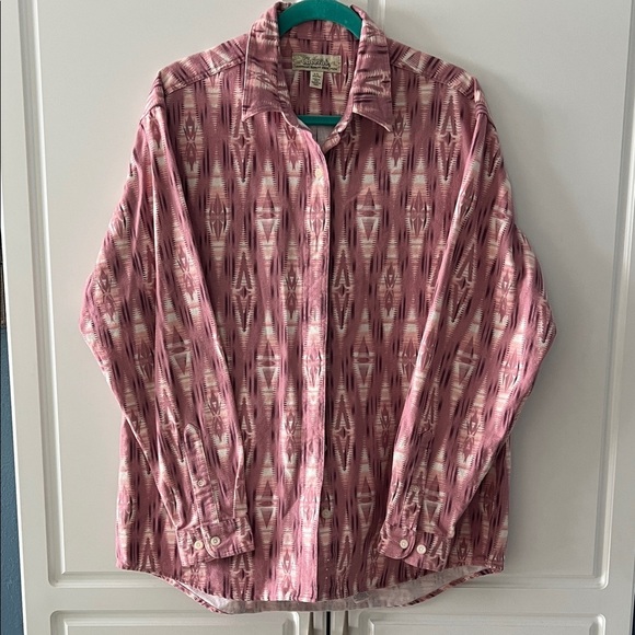 Cabela's Other - Cabelas Men's Pink Button Up Long Sleeve 100% Cotton Shirt